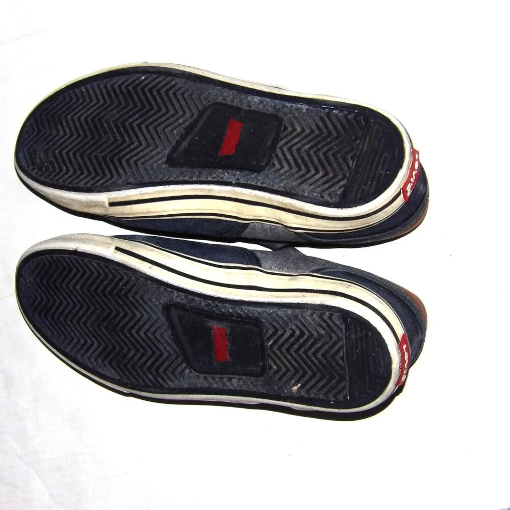 Levi's Blue Lace Up Canvas Sneakers Men Size 10
